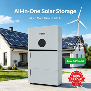 อินเวอร์เตอร์แบตเตอรี่ออลอินวัน ENERGY 5.12kWh 51.2V 160Ah ระบบจัดเก็บพลังงานแบบไฮบริด LiFePO4 สำหรับเชื่อมต่อกริดไฟฟ้ากระแสสลับ (AC)  แบบต่อพ่วงได้ - Product Image 1