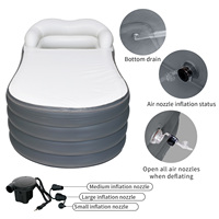 Baignoire gonflable grande taille, spa portable pour adultes, baignoire pliable pour eau froide et chaude, vente chaude