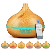 Diffuseur d'huiles essentielles à grain de bois 2026, vente en gros, diffuseur de parfum 500 ml, machine diffuseur de parfum, humidificateur de bureau, diffuseur ultrasonique domestique