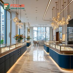 Sistema de Exhibición de Joyería para Tiendas Minoristas Modernas, Vitrina de Mostrador para Centro Comercial con Acabado Laminado - Product Image 3