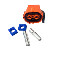 Baïonnette voiture électrique 2pin 6mm en plastique prise droite automobile HV connecteurs bornes Dc Hvil connecteur