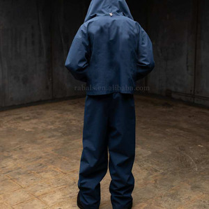 Custom Zipper <strong>Nylon</strong> <strong>Jogger</strong> Baggy Running Soft Shell Track Suit Jacket and <strong>Jogger</strong> Pant Set Waterproof Windbreaker Tracksuits Men - Product Image 3
