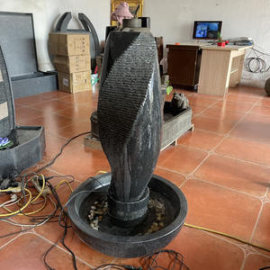 Fuente Decorativa de Agua para Jardín Exterior, Estilo Bali, Cascadas Fluidas, Diseño de Paisajismo en Venta - Product Image 3