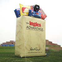 Réplique de sac alimentaire gonflable, Modèle de sac de chips gonflable, Réplique de boîte gonflable pour la publicité