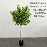 Plante artificielle en gros, plante verte artificielle Arbre de la Fortune en pot, plantes d'intérieur, décoration pour la maison et le bureau