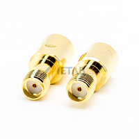 Adaptador Coaxial RF Recto de Conexión Rápida Macho a SMA Hembra Chapado en Oro para Pruebas de Antena