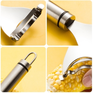 Vente chaude En Acier Inoxydable Outils <span class=keywords><strong>De</strong></span> Cuisine Rabot <span class=keywords><strong>De</strong></span> Maïs Couteau À Éplucher Séparateur <span class=keywords><strong>De</strong></span> Noyau Fruits/Légumes Usage Alimentaire En Gros - Product Image 4