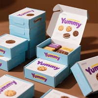 Boîtes en Carton Alimentaire Personnalisées Écologiques Pliables pour Gâteaux Biscuits Cookies