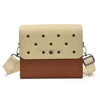 Nuevo Bolso de Playa Impermeable de EVA para Mujer, de Hombro Único, a la Moda, Resistente a Golpes, Ligero, con Botón, DIY, Transfronterizo