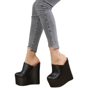 2024 New Simple Classic Comfortable 16cm High Wedge <b>Sandals</b> for Women - Product Image 5