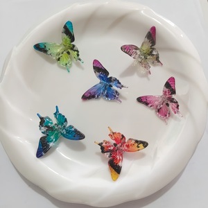32*39mm <b>Color</b> Printed Butterfly Vertical Hole Loose Beads DIY Butterfly Loose Beads Stringing <b>Pen</b> Car <b>Pen</b> Accessories Wholesale - Product Image 1