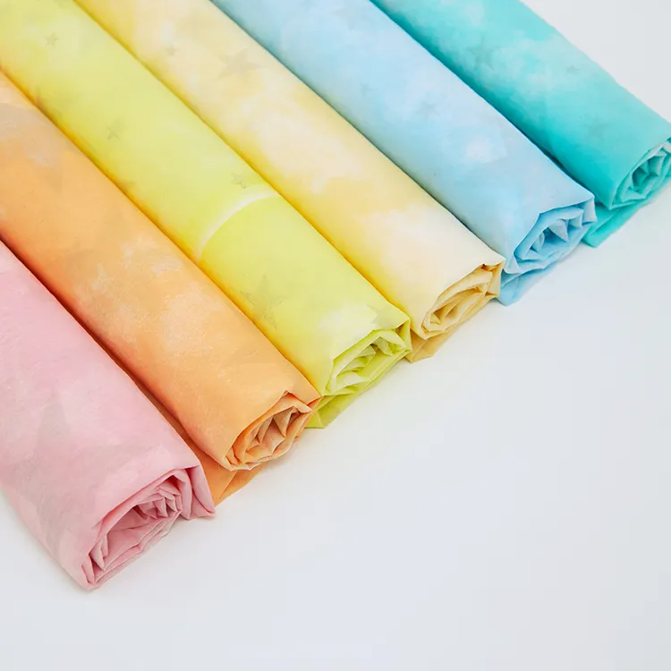 20D tie-dye piumino tessuto tie-dye tessuto in nylon autunno e inverno abbigliamento in cotone protezione solare abbigliamento tessuto moda