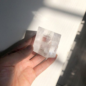 Wholesale Natural Crystal Raw Iceland Spar <b>Cube</b> White Calcite Rough Quartz - Product Image 2