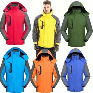 Vestes Softshell Imperméables Personnalisées avec Logo Brodé, Manteaux en Polyester, Coupe-Vent d'Extérieur, Veste de Travail pour Hommes – Vente en Gros - Product Image 1