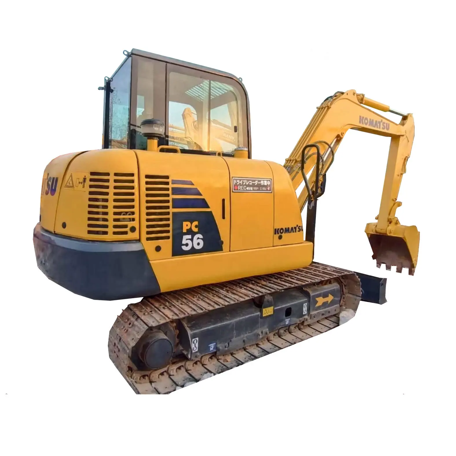 PC56-7 гусеничный экскаватор Komatsu с оригинальной окраской, использованный PC56-7 экскаватор Komatsu с высокой эффективностью работы