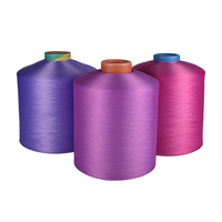 Wholesale High Tenacity Dyed Fancy Yarn 100% Polyester Filament DTY Textured Yarn