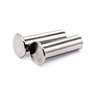 Rivets semi-tubulaires en acier inoxydable 304, tête bombée, 3 mm, 4 mm, 5 mm, résistants à la corrosion, norme ISO, diamètre personnalisable pour - Product Image 2