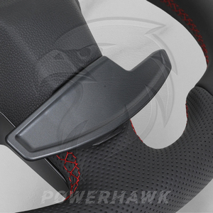 Volant en cuir compatible avec <span class=keywords><strong>Volkswagen</strong></span> Golf 5 6 7 7.5 8 GTI R GTE GTD GTS Jetta MK6 MK7 MK8 Tiguan L Passat CC Polo Scirocco - Product Image 5