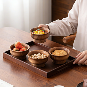 Houten acacia keukengerei kommen - CNC-gefreesd & geboord, milieuvriendelijk, hoge vraag, groothandel kookkommen - Product Image 2