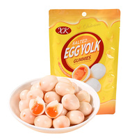 Permen Gummy Bentuk Bola Rasa Buah Isi Cairan Lembut Kenyal Warna-warni 108g Kemasan Grosir Camilan