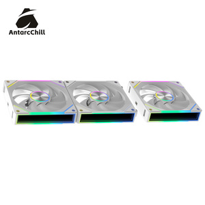 Ventilateur AntarcChill White Daisy Chain avec anneau central CD et miroir latéral, sans outil, modulaire, ARGB, haut débit d'air, OEM d'usine - Product Image 6