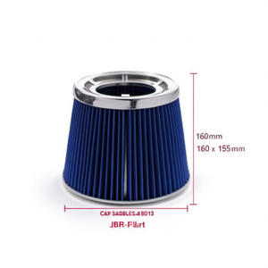 กรองอากาศรถยนต์ JBR-8013 ขนาด 160 มม. x 155 มม. รูปทรงกรวย สำหรับช่องรับอากาศเครื่องยนต์ รุ่น ZCQR DECO M0831 - Product Image 1