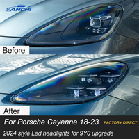 Phares de voiture 9Y0.1 2018-2023, mise à niveau 2024, phares à LED de style matriciel pour Porsche Cayenne 9Y0 9Y0.1