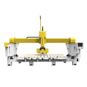 High Cutting Precision Laser Positioning Cutting Machine Bridge Saw Cutter for Stone Slab Tile Wet Cutting And Grooving