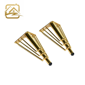 Modern Solid Iron Metal Sofa Legs 25cm/75cm Gold Wire Plating Heavy Duty <b>Easy</b> Installation for Sofa <b>Bed</b> Cabinet Kitchen - Product Image 1