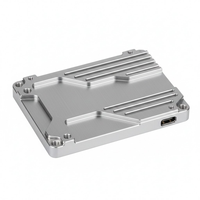 Boîtier de disque SSD en aluminium anodisé 2017, pièces de fraisage CNC de précision, usinage CNC personnalisé
