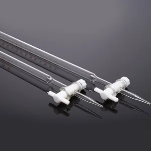 مختبر المتاح العقيمة الزجاج واضحة الرقمية حمض السحاحة 50 مللي حمض سحاحة مع PTFE محبس - Product Image 1