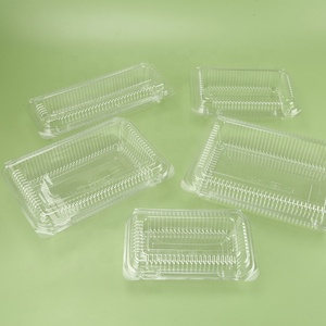 Rectángulo personalizado de fábrica, contenedor de fresa y frambuesa, carcasa de plástico <span class=keywords><strong>para</strong></span> mascotas, fruta fresca, Sushi, caja de embalaje <span class=keywords><strong>para</strong></span> ensalada - Product Image 2