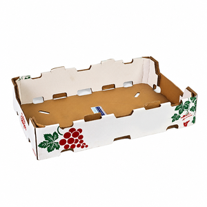 Scatola Regalo per Frutta in Cartone Ondulato Ecologica Personalizzata, Scatola Pieghevole in Carta Kraft per Frutta Mista, Verdure e Uva - Product Image 4