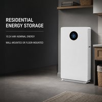 Batterie de stockage d'énergie LiFePO4 10,2K-LV 51,2V 200Ah 10,24kWh pour système solaire domestique avec 90% DoD
