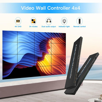 Controller per Video Wall 1080p da Interno Bianco Opaco 2x2, Supporto per Display a Schermo Diviso con Ingressi Multipli e Rotazione Orizzontale
