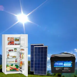 Chliss 12v太阳能电池板充电系统DC交流太阳能冰箱冰箱冰淇淋深太阳能箱冰柜套件