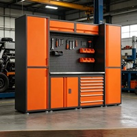 Lemari Perkakas Kombinasi Modern Baja Modular dengan Pilihan OEM/ODM/OBM Anti Karat untuk Garasi dan Bengkel Perawatan