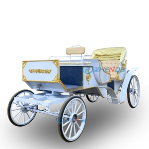 Nuevo Carro de Caballos Azul Personalizado con Remolque, Carro de Caballos Chino Económico de Alta Calidad para Turismo - Product Image 1