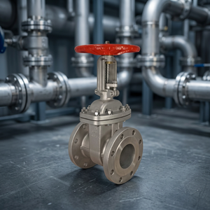 Vanne à opercule à bride robuste en acier inoxydable, manuelle, pour l'isolement des conduites industrielles d'eau, d'huile et de gaz - Product Image 2