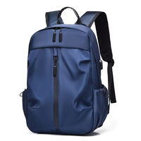 Sac à dos Oxford personnalisé imperméable avec fermeture éclair, compartiment pour ordinateur portable, motif lettres, en polyester, pour sport en plein air, affaires et voyages urbains