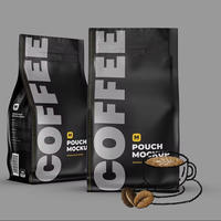 Sacs à café personnalisés DX PACK écologiques 250g en PE/VMPET avec fermeture éclair, emballage pour café moulu imprimé avec valve