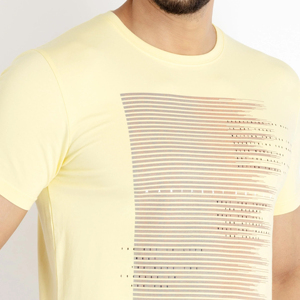 เสื้อยืดคอกลมแขนสั้นพิมพ์ลายสำหรับผู้ชายเสื้อยืดลำลองสำหรับฟิตเนสแขนสั้น - Product Image 2