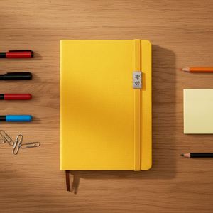 Papeterie personnalisée, carnet en cuir A5 personnalisé, couverture rigide, impression promotionnelle, reliure, sangle élastique, carnet pour entreprise - Product Image 2