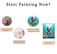 Kit de peinture sur toile à numéros pour fournisseurs, toutes tailles, art ligné clair dessiné à la main avec loupe, peinture comestible sous vide