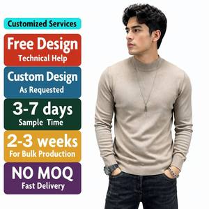 Suéter <span class=keywords><strong>de</strong></span> Punto <span class=keywords><strong>Cuello</strong></span> <span class=keywords><strong>Alto</strong></span> para <span class=keywords><strong>Hombre</strong></span>, Corte Ajustado, Liso, Manga Larga, Suave y Ligero, Varias Colores, Disponible en Stock - Product Image 5