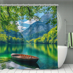 Offre Spéciale haute qualité personnalisé salle <span class=keywords><strong>de</strong></span> bain imperméable <span class=keywords><strong>rideau</strong></span> <span class=keywords><strong>de</strong></span> <span class=keywords><strong>douche</strong></span> paysages marins forêt paysages maison hôtel Baththb rideaux <span class=keywords><strong>de</strong></span> <span class=keywords><strong>douche</strong></span> - Product Image 3