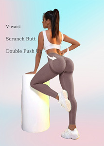 Leggings de Yoga con Costuras para <span class=keywords><strong>Mujer</strong></span>, Secado Rápido, Levanta Glúteos, Ropa Deportiva para Gimnasio, Ropa Deportiva de Yoga, Tejido de Leopardo, 100% Fibra de Bambú - Product Image 5