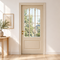 DEMEA Porte intérieure en bois massif de haute qualité, style français classique, à double coulissage latéral, moderne, pour salon et appartement