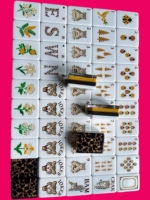 Set Permainan Mahjong Akrilik Motif Leopard, Bunga, Serangga, dan Pohon, Kit Mahjong Mewah untuk Hadiah Pesta Dalam Ruangan
