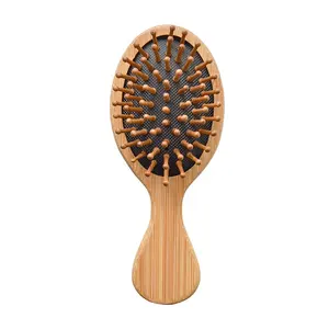 FYD Natural Bamboo Comb And Hair Brush Set Handmade Wide Tooth And Rat Tail Comb Detangling Massage Hairbrush